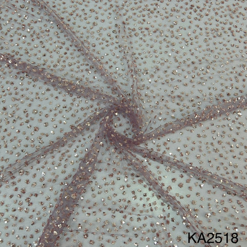 Cut Dana Sequins Net Fabric KA2518